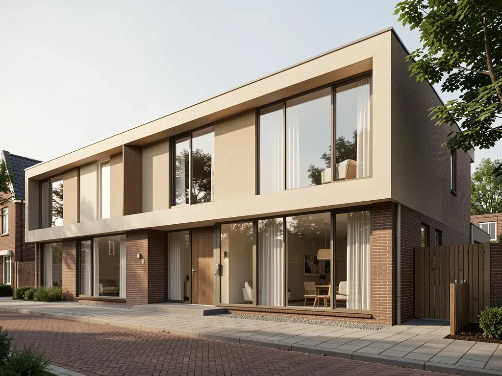 Gevel van een door Studio Havik ontworpen woning met daglicht in Rotterdam