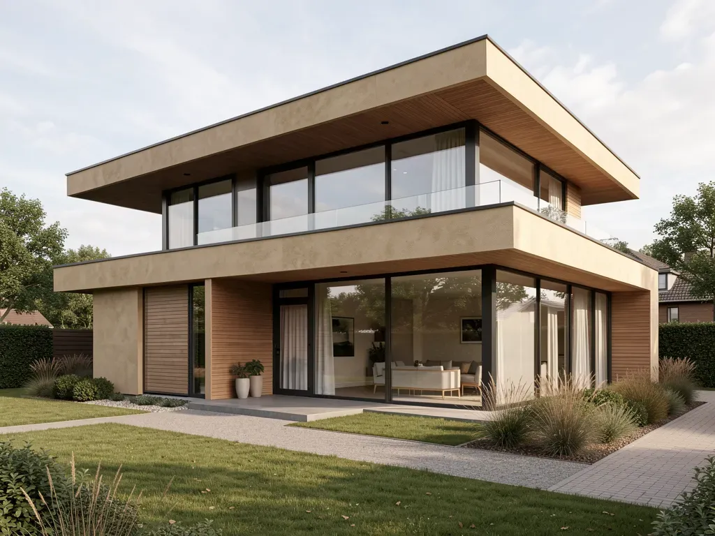 Strakke moderne nieuwbouwvilla met veel glas in Delft
