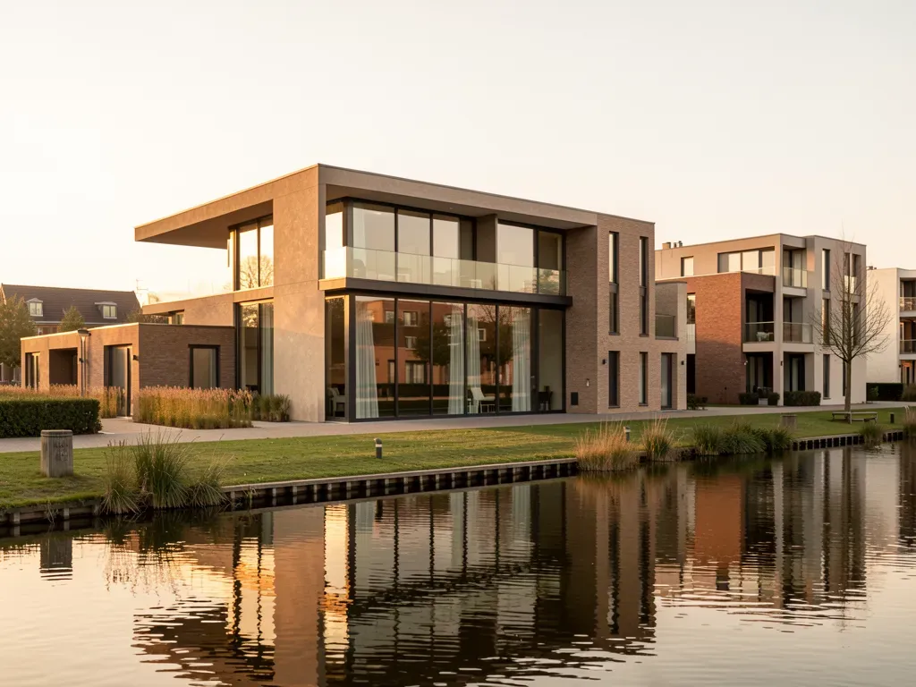 Nieuwbouw stadsvilla aan het water bij de Kralingse Plas