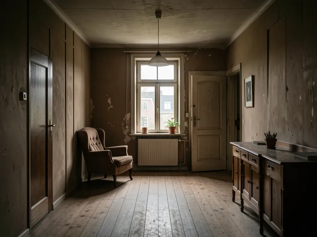 Gedateerde woning in Rotterdam-Noord vóór de verbouwing, originele staat